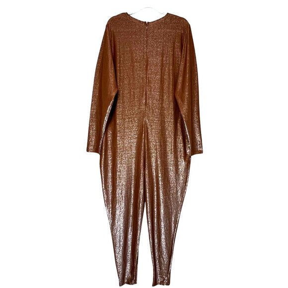 SKIMS Shimmer Catsuit Jumpsuit Copper 4X - Picture 3 of 12